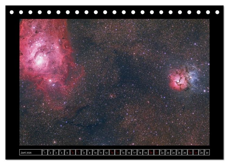 Produktbild: Astro-Kalender - Deep Sky und Landschaften (Tischkalender 2026 DIN A5 quer), CALVENDO Monatskalender