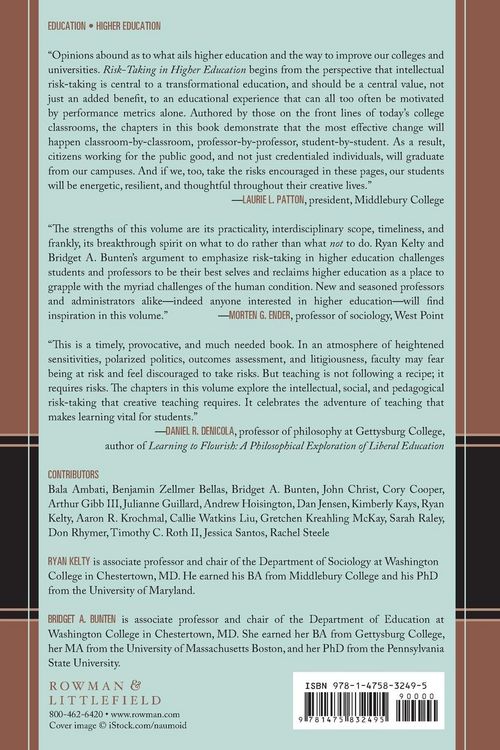 Produktbild: Risk-Taking in Higher Education