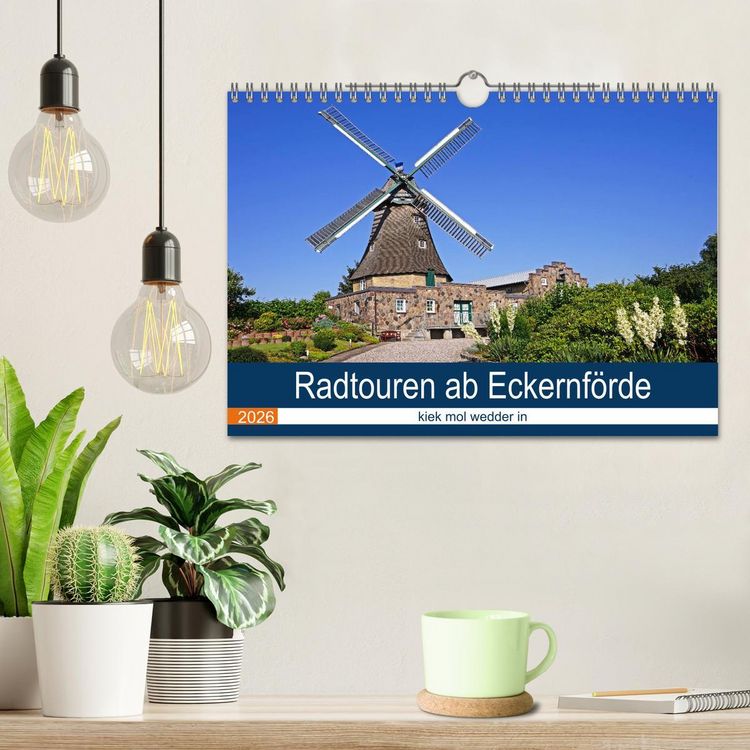 Produktbild: Radtouren ab Eckernf&ouml;rde (Wandkalender 2026 DIN A4 quer), CALVENDO Monatskalender