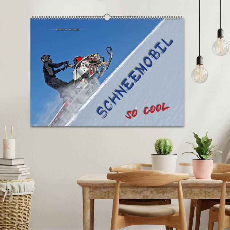 Produktbild: Schneemobil - so cool (Wandkalender 2026 DIN A2 quer), CALVENDO Monatskalender