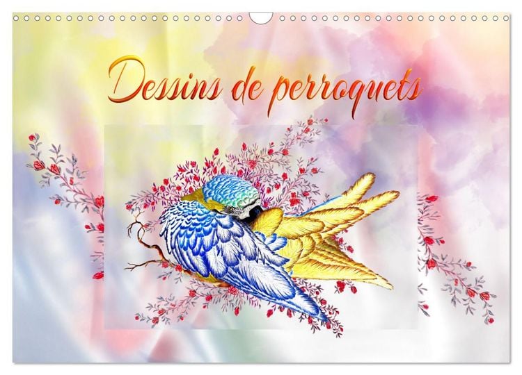 Produktbild: Dessins de perroquets (Calendrier mural 2026 DIN A3 vertical), CALVENDO calendrier mensuel