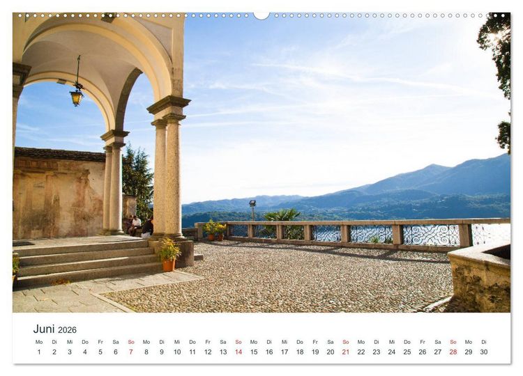Produktbild: Mediterraneo - Lago di Como, Lago Maggiore, Lago d'Orta (hochwertiger Premium Wandkalender 2026 DIN A2 quer), Kunstdruck in Hochglanz