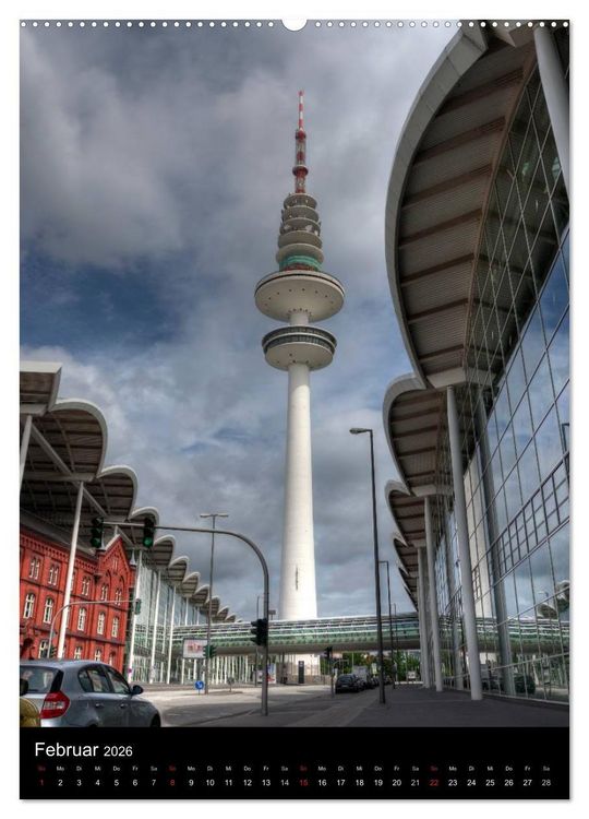 Produktbild: Hamburg im Hochformat (hochwertiger Premium Wandkalender 2026 DIN A2 hoch), Kunstdruck in Hochglanz