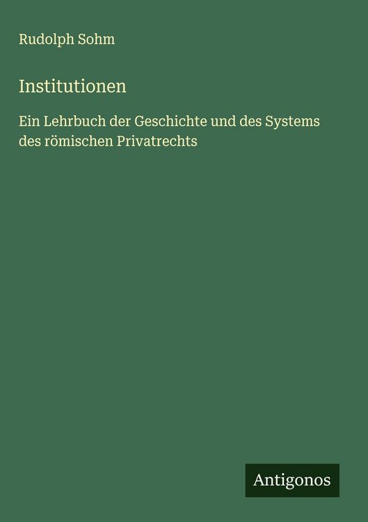 Produktbild: Institutionen