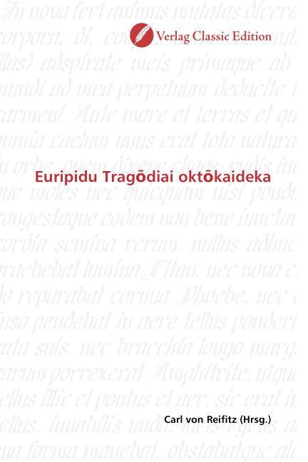 Produktbild: Euripidu Tragodiai oktokaideka
