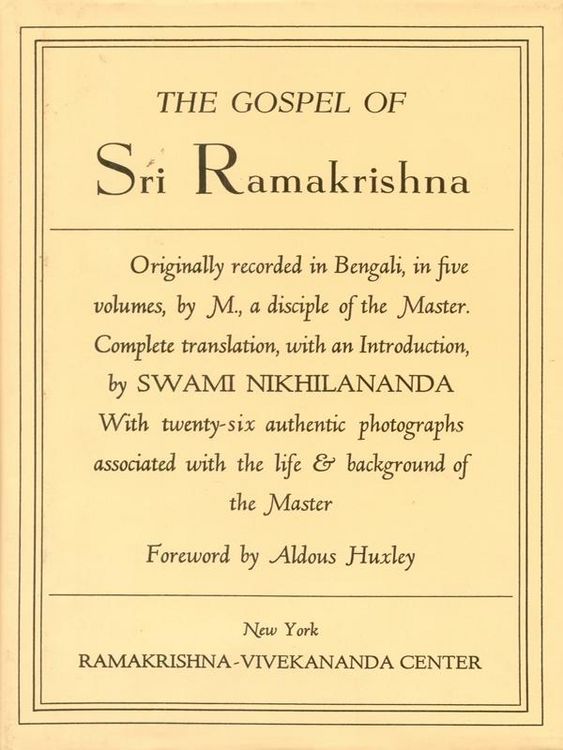 Produktbild: Gospel of Sri Ramakrishna