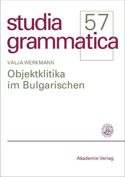 Produktbild: Objektklitika im Bulgarischen