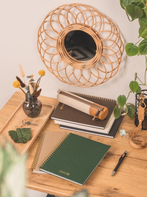 Produktbild: Brunnen Notizbuch Wire-O A5 dotted chocolat