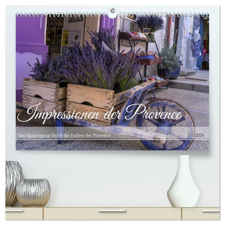 Produktbild: Impressionen der Provence (hochwertiger Premium Wandkalender 2026 DIN A2 quer), Kunstdruck in Hochglanz
