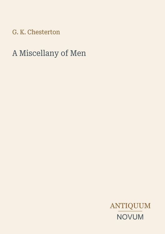 Produktbild: A Miscellany of Men