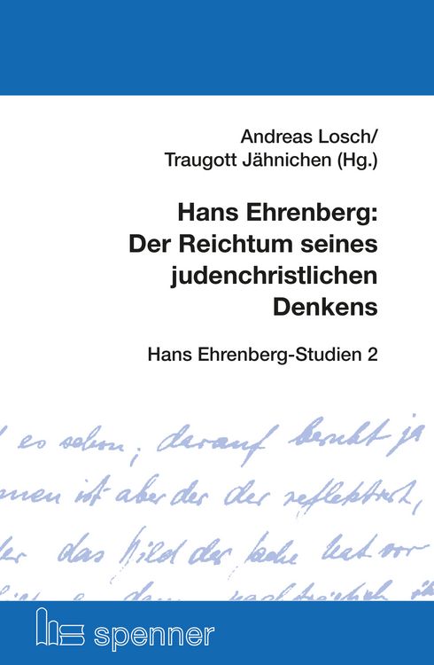Produktbild: Hans Ehrenberg: Der Reichtum seines judenchristlichen Denkens