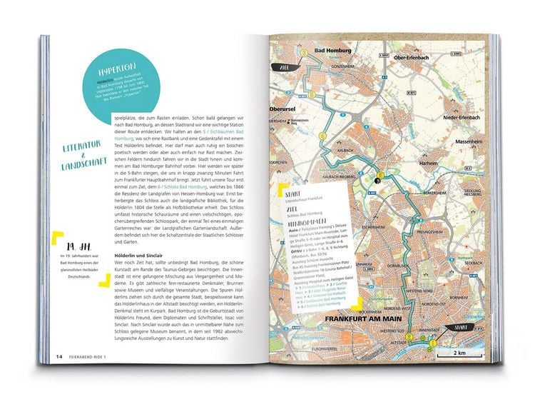 Produktbild: KOMPASS Radvergn&uuml;gen in und um Frankfurt