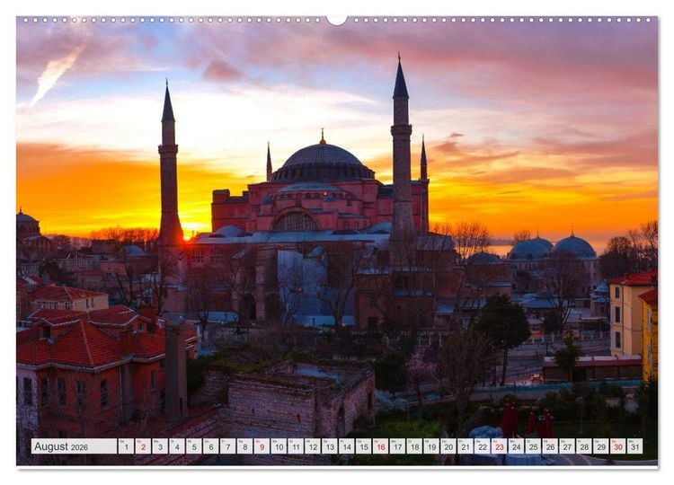 Produktbild: Istanbul - die quirlige Stadt auf zwei Kontinenten (hochwertiger Premium Wandkalender 2026 DIN A2 quer), Kunstdruck in Hochglanz