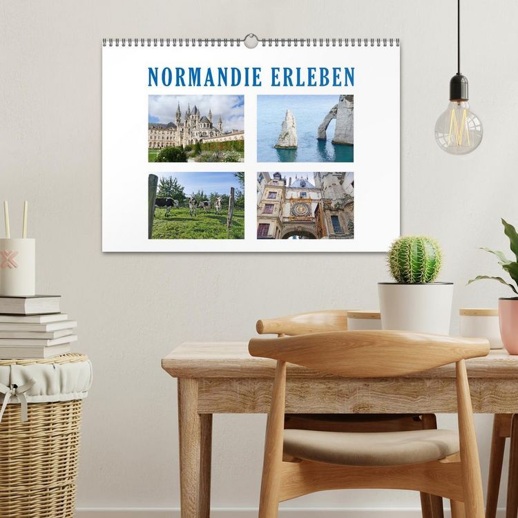 Produktbild: Normandie erleben (Wandkalender 2026 DIN A3 quer), CALVENDO Monatskalender