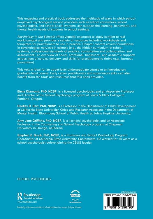 Produktbild: Psychology in the Schools
