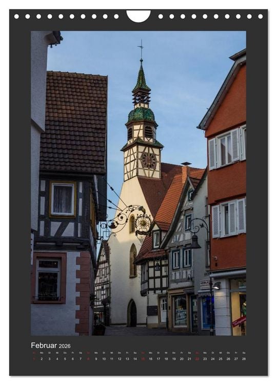 Produktbild: Waiblingen - Spaziergang durch die Altstadt (Wandkalender 2026 DIN A4 hoch), CALVENDO Monatskalender
