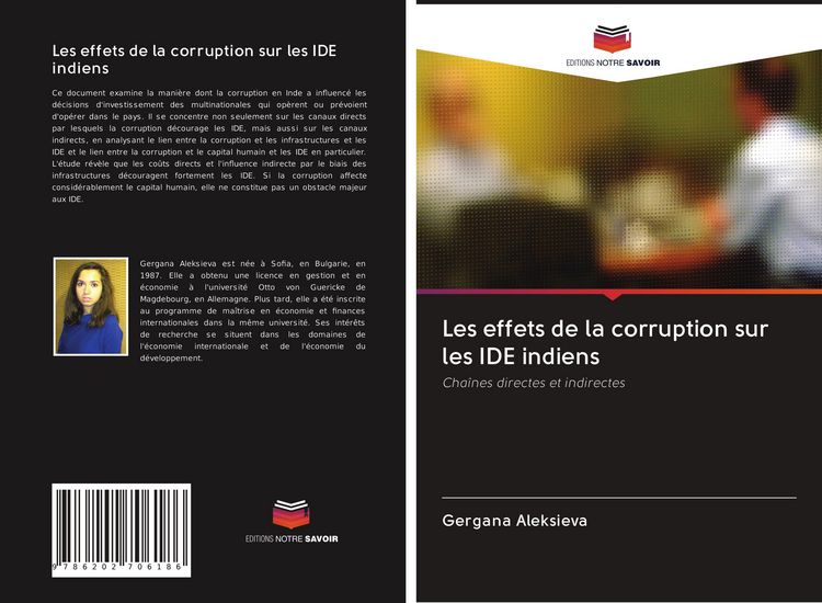 Produktbild: Les effets de la corruption sur les IDE indiens