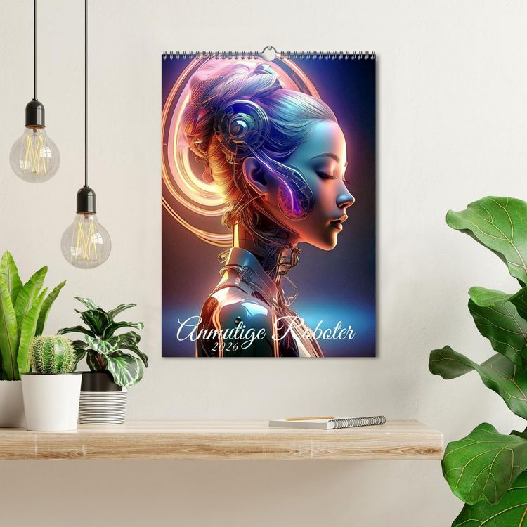 Produktbild: Anmutige Roboter (Wandkalender 2026 DIN A3 hoch), CALVENDO Monatskalender