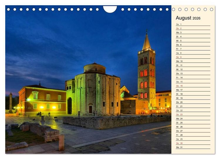 Produktbild: Zadar und Norddalmatien (Wandkalender 2026 DIN A4 quer), CALVENDO Monatskalender