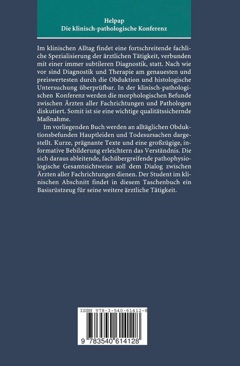 Produktbild: Die klinisch-pathologische Konferenz