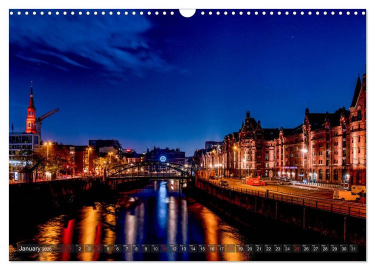 Produktbild: Hamburg perspectives (Wall Calendar 2026 DIN A3 landscape), CALVENDO 12 Month Wall Calendar