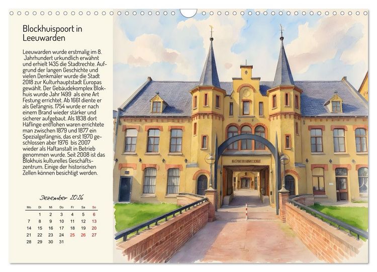 Produktbild: Romantische Reise durch die Niederlande (Wandkalender 2026 DIN A3 quer), CALVENDO Monatskalender