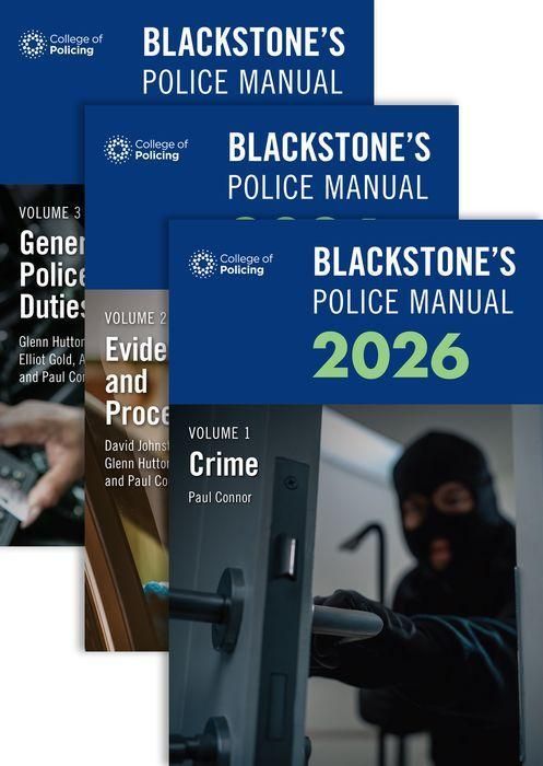 Produktbild: Connor, P: Blackstone's Police Manuals Three Volume Set 2026