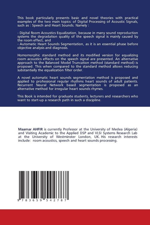 Produktbild: Digital Processing of Acoustic Signals