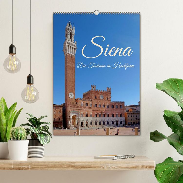 Produktbild: Siena - Die Toskana in Hochform (Wandkalender 2026 DIN A2 hoch), CALVENDO Monatskalender