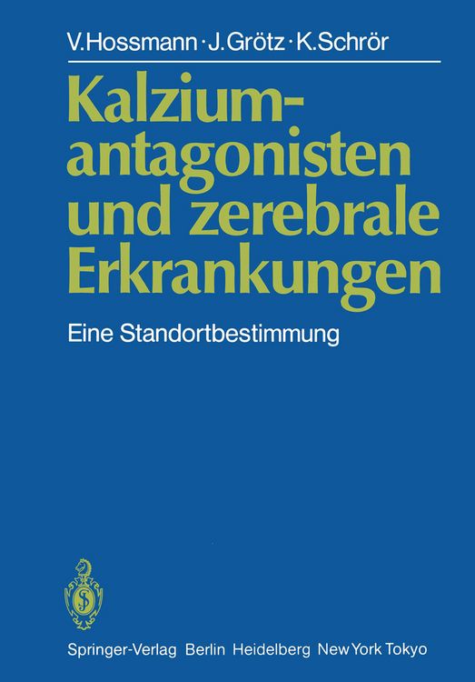 Produktbild: Kalziumantagonisten und zerebrale Erkrankungen