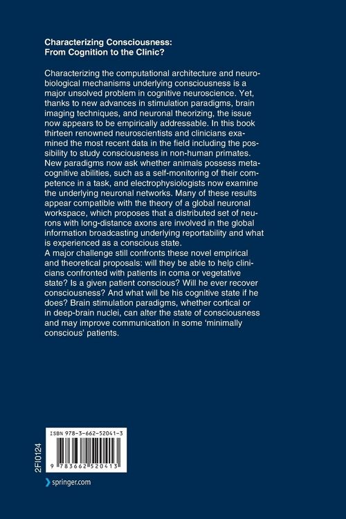 Produktbild: Characterizing Consciousness: From Cognition to the Clinic?