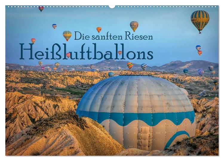 Produktbild: Hei&szlig;luftballons Die sanften Riesen (Wandkalender 2026 DIN A2 quer), CALVENDO Monatskalender