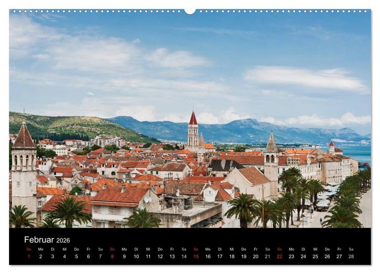 Produktbild: Gr&uuml;&szlig;e aus Kroatien (hochwertiger Premium Wandkalender 2026 DIN A2 quer), Kunstdruck in Hochglanz
