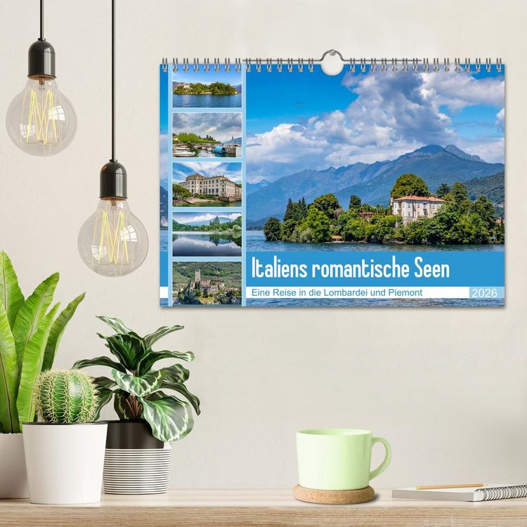 Produktbild: Italiens romantische Seen (Wandkalender 2026 DIN A4 quer), CALVENDO Monatskalender