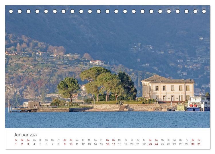 Produktbild: Como und der Comer See (Tischkalender 2027 DIN A5 quer), CALVENDO Monatskalender