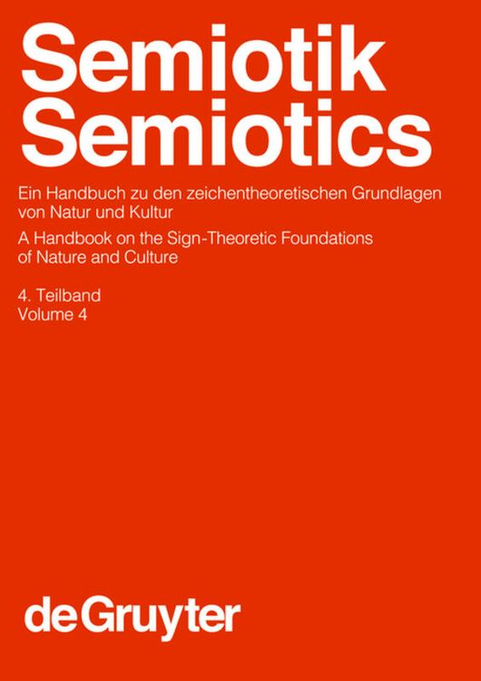 Produktbild: Semiotik / Semiotics. 4. Teilband