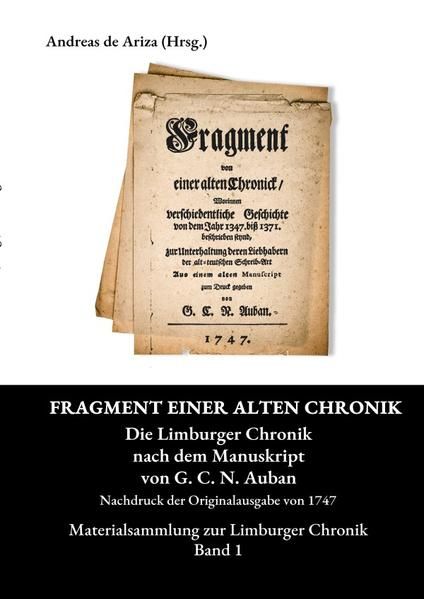 Produktbild: Materialsammlung zur Limburger Chronik / Fragment einer alten Chronick