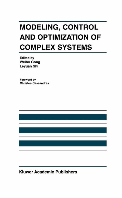 Produktbild: Modeling, Control and Optimization of Complex Systems