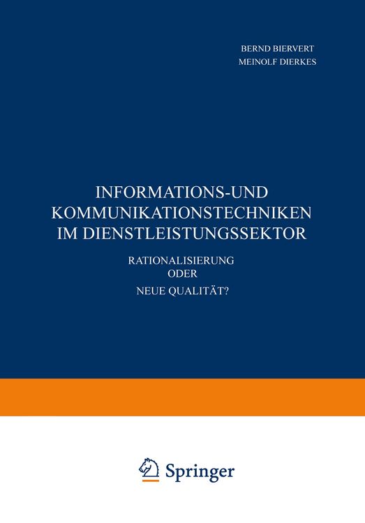 Produktbild: Informations- und Kommunikationstechniken im Dienstleistungssektor