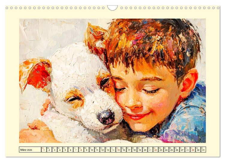Produktbild: Mensch und Hund. Herzensverbindungen (Wandkalender 2026 DIN A3 quer), CALVENDO Monatskalender