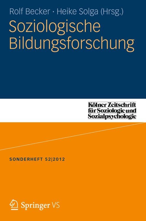 Produktbild: Soziologische Bildungsforschung