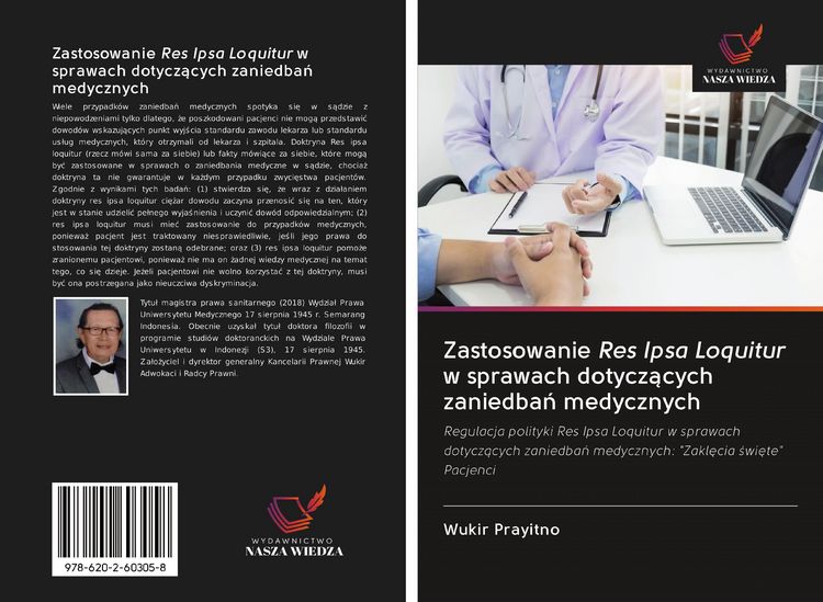 Produktbild: Zastosowanie Res Ipsa Loquitur w sprawach dotycz&iquest;cych zaniedba&iquest; medycznych
