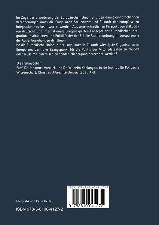 Produktbild: Neues Europa &mdash; alte EU?