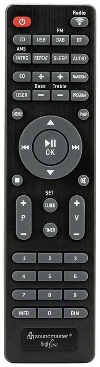 Produktbild: Soundmaster CD-Player Silber Internetradio, DAB+, WLAN, USB, Inkl. Lautsprechern