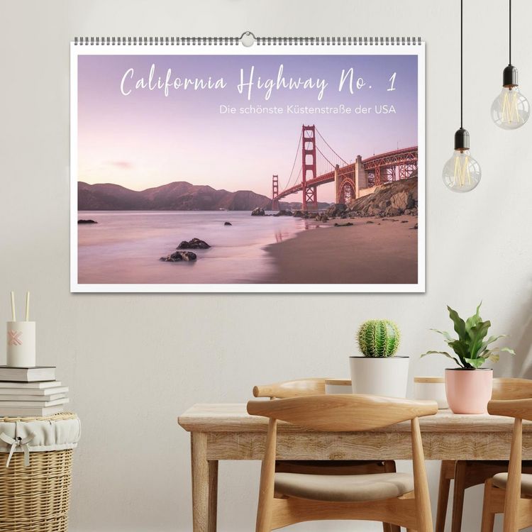 Produktbild: California Highway No. 1 - Die sch&ouml;nste K&uuml;stenstra&szlig;e der USA (Wandkalender 2026 DIN A2 quer), CALVENDO Monatskalender
