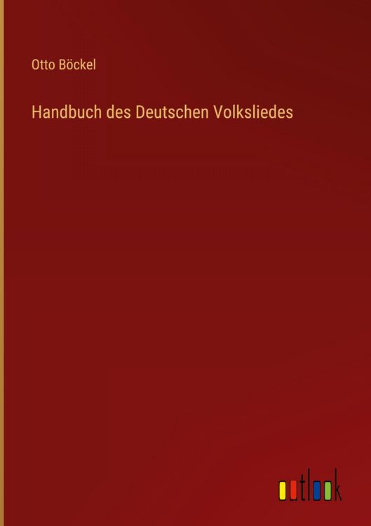 Produktbild: Handbuch des Deutschen Volksliedes