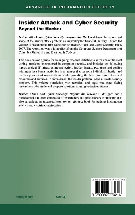 Produktbild: Insider Attack and Cyber Security