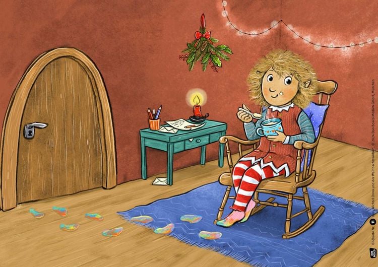 Produktbild: Wichtel Emil und der Weihnachtswirbel. Kamishibai Bildkartenset