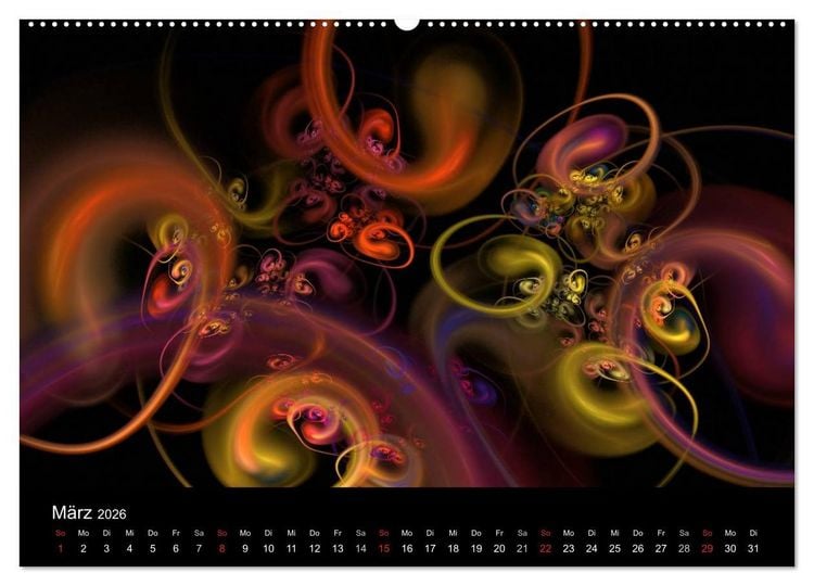 Produktbild: Wunderbare Welt der Farben 2026 (Wandkalender 2026 DIN A2 quer), CALVENDO Monatskalender