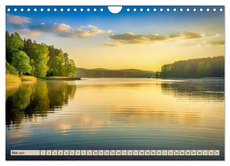 Produktbild: Mecklenburger - Seen (Wandkalender 2027 DIN A4 quer), CALVENDO Monatskalender